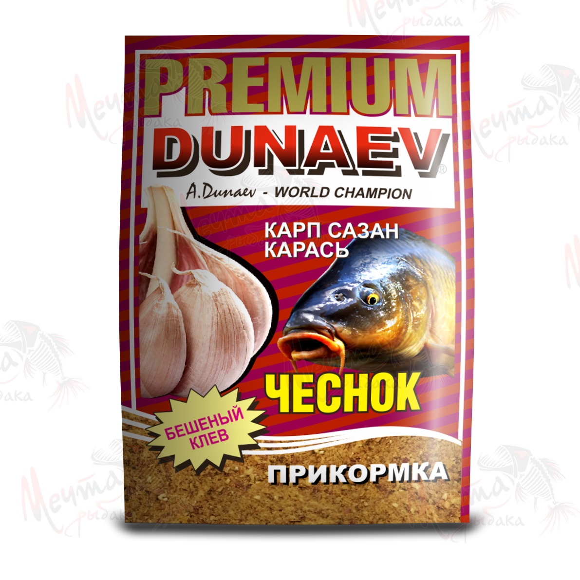 ПРИКОРМКА DUNAEV PREMIUM 1кг КАРП-КАРАСЬ ЧЕСНОК