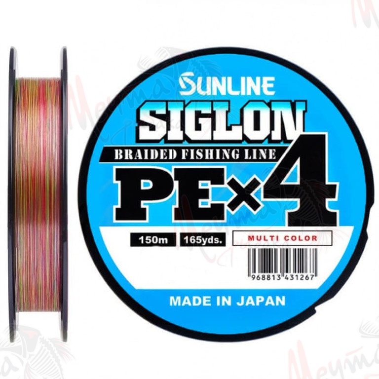 ШНУР ПЛЕТЕНЫЙ SUNLINE SIGLON PEx4 150 m MULTI COLOR #1.5