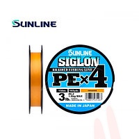 ШНУР ПЛЕТЕНЫЙ SUNLINE SIGLON PEx4 150 m ORANGE #0.6