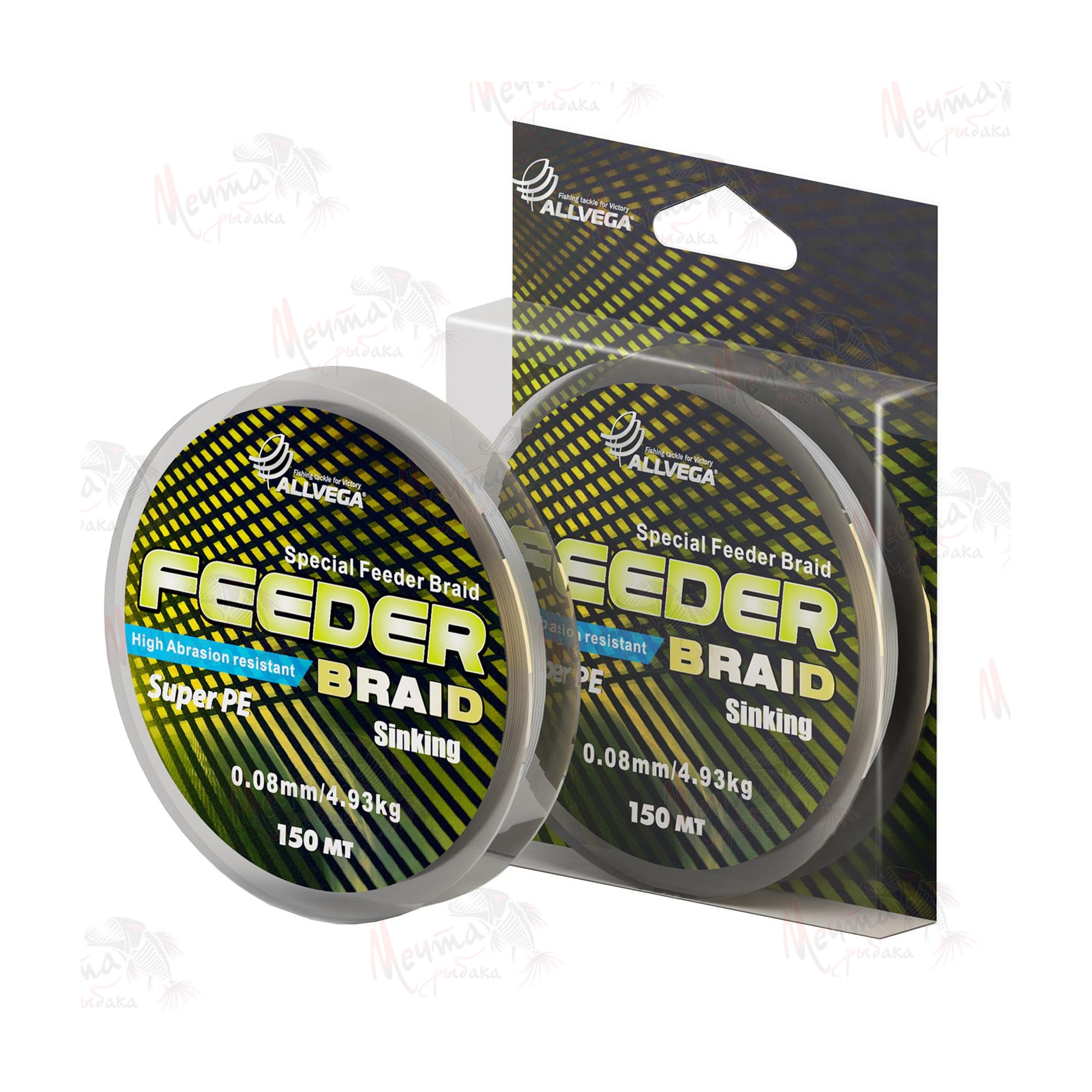 Шнур плетеный ALLVEGA FEEDER BRAID #0.10 DG