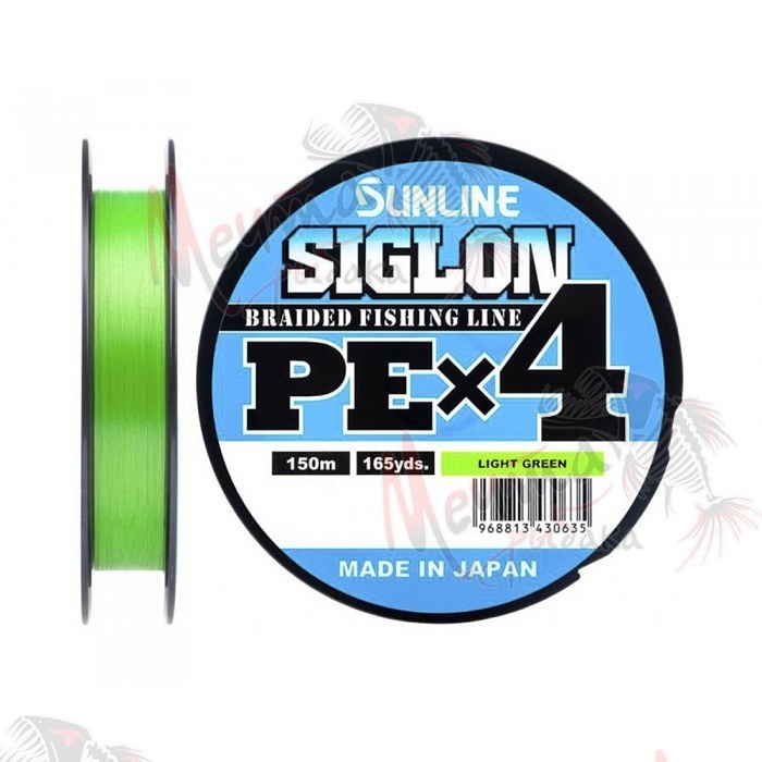 ШНУР ПЛЕТЕНЫЙ SUNLINE SIGLON PEx4 150 m LIGHT GREEN #1.7