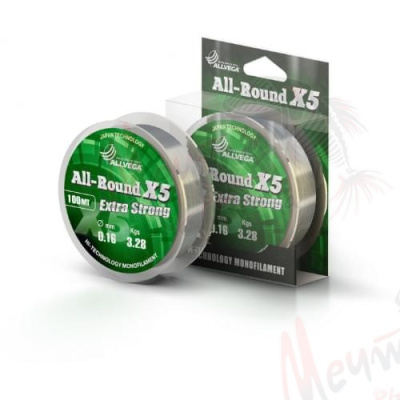 ЛЕСКА "ALLVEGA" ALL-ROUND x5 #0.09