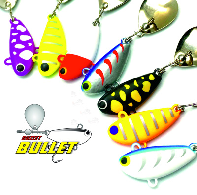 ТЕЙЛ-СПИННЕР "UF STUDIO" BULLET 15g #YELLOW ACID